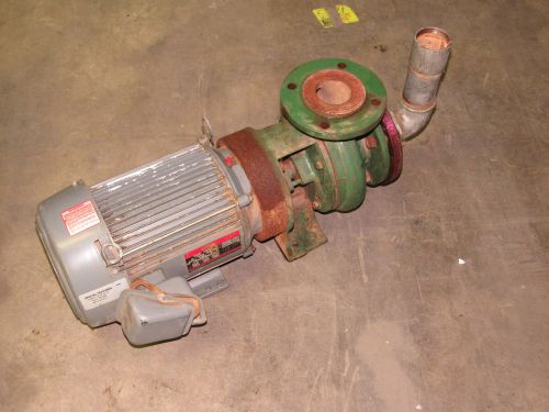 Dayton 3n807a motor 5hp 3-phase 3485rpm 208-230/460v w/seregno pump ***good*** for sale
