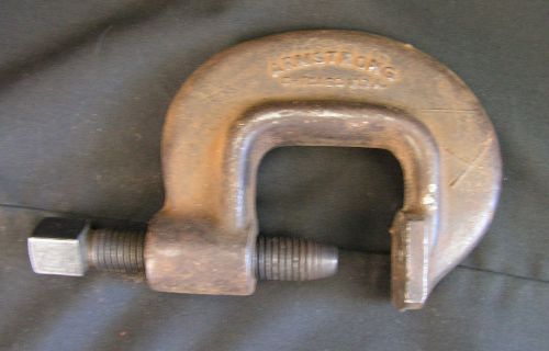Vintage Armstrong No. 11 Heavy Duty Service Bridge C Clamp Tool 1-7/8&#034;opening