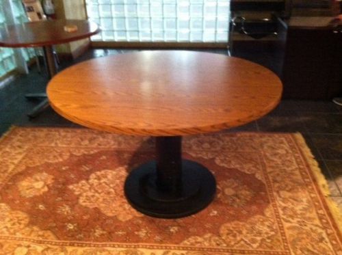 47.5&#034; Round Wood Laminate Table