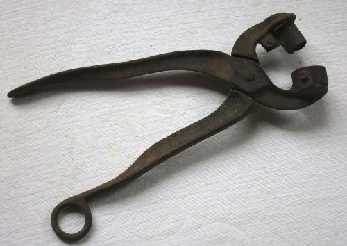 Vintage - ear tagger - livestock - heart - leather punch - stamp - spring handle for sale