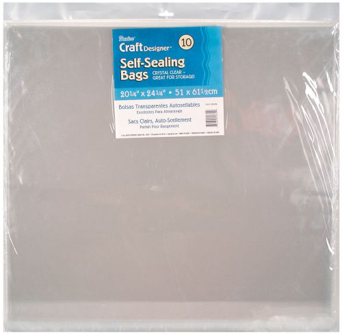 Self Sealing Bags 10/Pkg-20.25&#034;X24.25&#034;