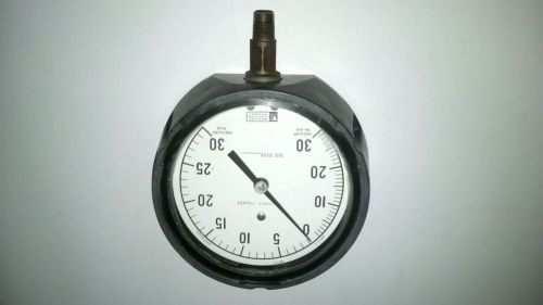 Vintage Weksler Instrument GP2 3-3 Vacuum Pressure Gauge Phosphor Bronze 30-0-30