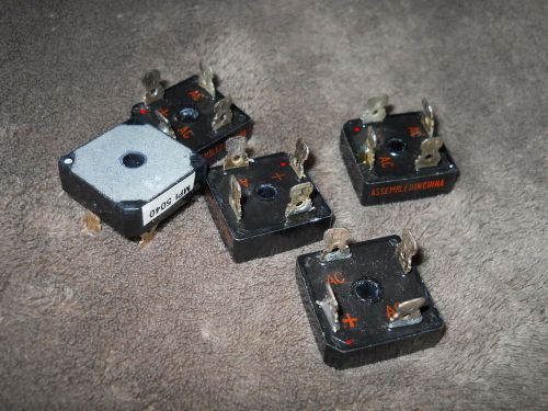 5) Single Phase Full Wave Bridge Rectifiers- 200 Volts, 15 Amps
