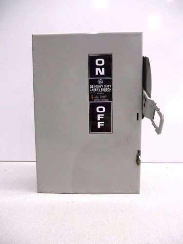 MO-1662, GE TH3361 HEAVY DUTY SAFETY SWITCH. 30 AMP. 600 VAC. 20 HP.