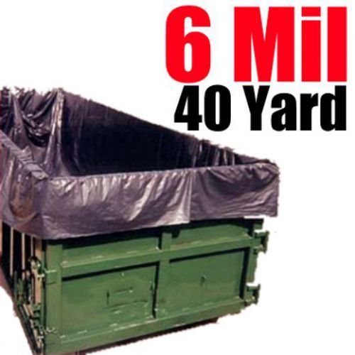 6 Mil 40 Yard Roll Off Dumpster Liner