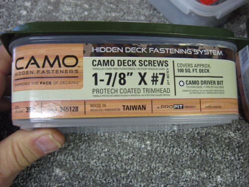 350 Camo Hidden #7 x 1 7/8&#034; Deck Screw Fasteners With Driver Bit 100 SQ FT