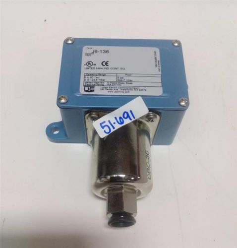 UNITED ELECTRIC PRESSURE SWITCH J6-136