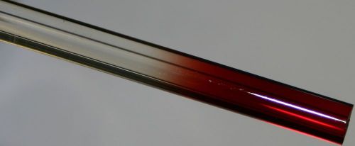 Strike red borosilicate glass Rod, ? 7 mm x 24&#034;, 5 lbs, free shipping