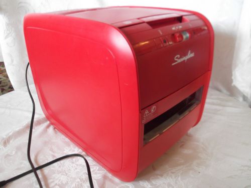 Swingline Red Shredder Stack and Shred 60 Sheet Paper Home Office Credit Card