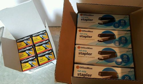 12 Office Max Staplers &amp; Staple Removers