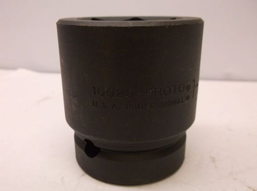 New proto pro j10025 impact socket 1 in dr 1-9/16 in 6 pt usa free ship (d17) for sale