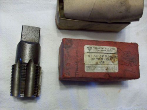 vermont tap&amp;die 1 1/2-11 1/2 npt 7fl carbon 180