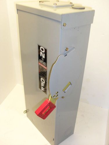 Ge heavy duty 3r safety switch 100 amp 600 volts ac fusible used for sale