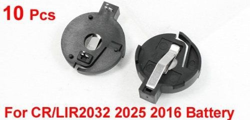 10 Pcs 23mm x 6mm Coin Cell Button Battery Holder for CR/LIR2032 2025 2016