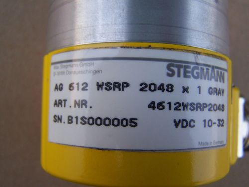 STEGMANN AG 612 WSRP  2048 X 1 11 BIT ABSOLUTE ENCODER PARALLEL GRAY OUTPUT-