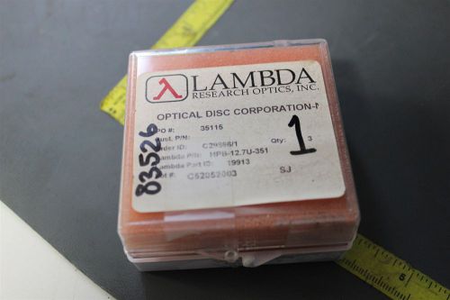 Lambda high power laser polarizing cube beamsplitter hpb-12.7u-351 (s15-t-228a) for sale