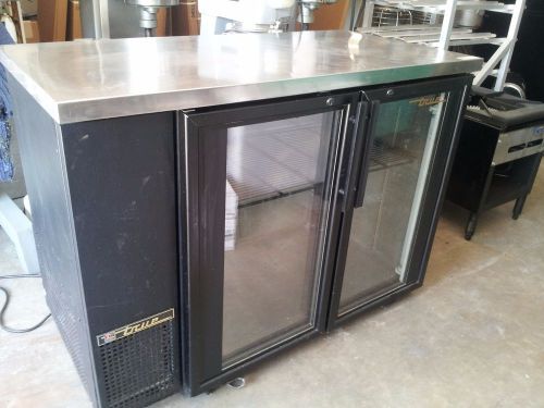 True TBB-24-48G Glass Door Back Bar Refrigerator