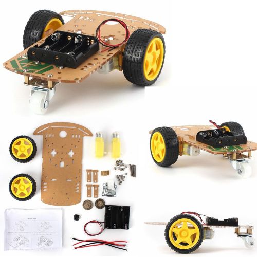 Smart Motor Robot Car Battery Box Chassis Kit Speed Encoder For Arduino Toy Gift