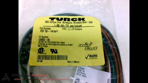 TURCK RSF 50-1M/NPT 5P M ST SINGLE ENDED CORDSET 1M, NEW