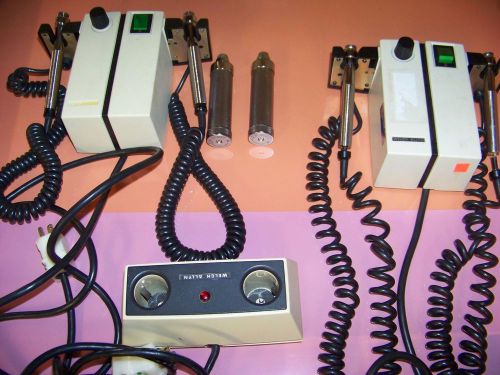 Welch Allyn Transformer Model 74710 2 UNITS, BATTERY CHARGER,2 WELCH HANDLES
