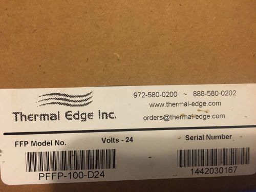 THERMAL EDGE PFFP-100-D24 FILTERED COOLING  FAN, 24 VDC NEW IN BOX
