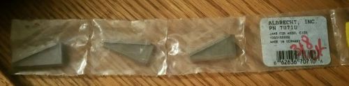 ALBRECHT INC. JAW SET FOR MODEL C100 P/N 70710, SET OF 3, GERMANY FREE SHIPPING!