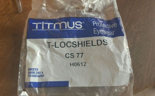 (X2) Titmus protective eyewear T-Locshields. Model CS77 H0612. Meets ANSI Z87.1
