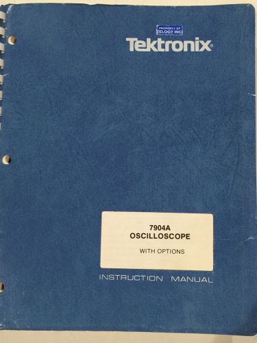 Tektronix 7904A Oscilloscope w/Options Instruction Manual P/N 070-4593-00