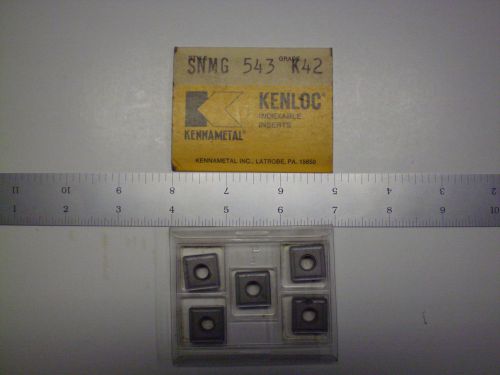 5 PCS KENNAMETAL  INDEXABLE INSERTS  SNMG  543 K42