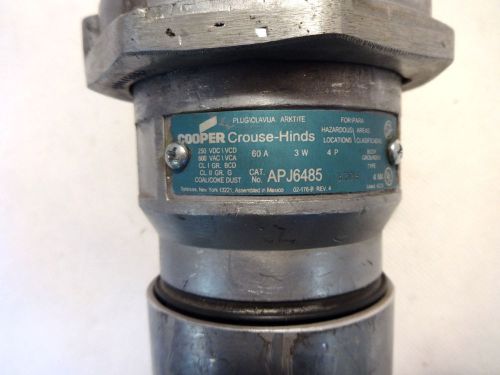 COOPER / CROUSE HINDS  APJ6485 PLUG 60 AMP