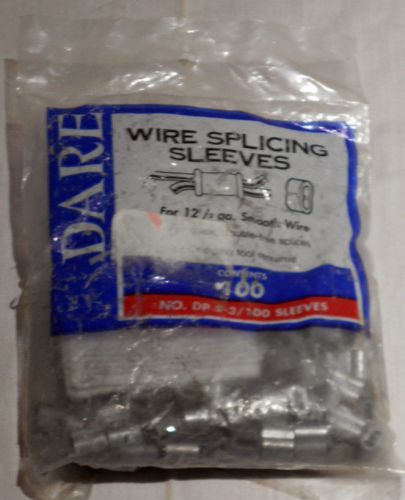 Dare Prod. DP 2-3/ 100 Splicing Sleeve,For 12-1/2 ga. Smooth Wire(bag 100 Pcs)