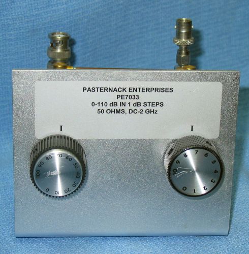 Pasternack Variable Step Attenuator 0-110 dB in 1 dB steps 50 ohms DC-2GHz