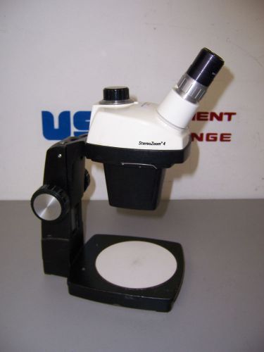 8676 LEICA #4 STEREO ZOOM MICROSCOPE W/ 10X EYE PIECES &amp; STAND