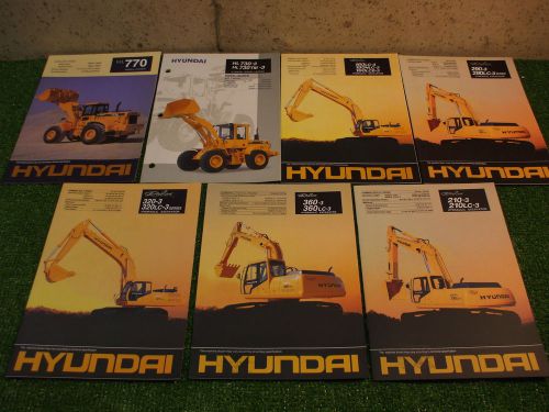Hyundai Construction Equipment Brochure Lot