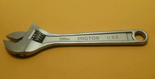 PROTO 8&#034; ADJUSTABLE WRENCH 708 Brand New