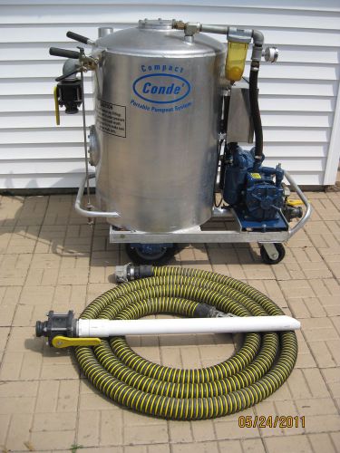 Conde compact industrial 60 gallon portable elec. vacuum pumping system like new for sale