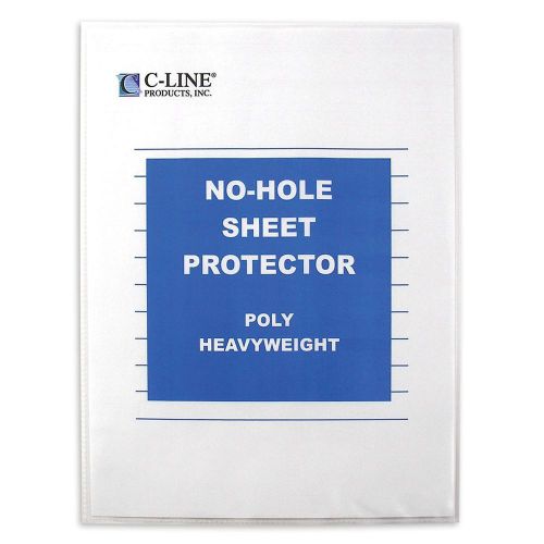 C-line top loading heavyweight poly no-hole sheet protectors 8.5 x 11 inches ... for sale