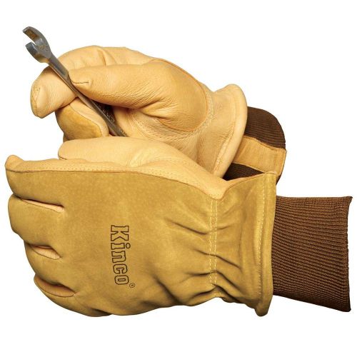 Kinco lined pigskin heat keep work gloves size medium 1 pair 94hk-m for sale