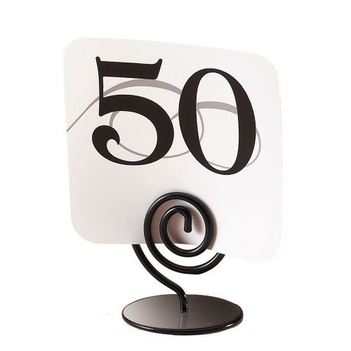 Cal-Mil 661-2-13 Black Wire 2&#034; H Number Card Stand - 12 / CS