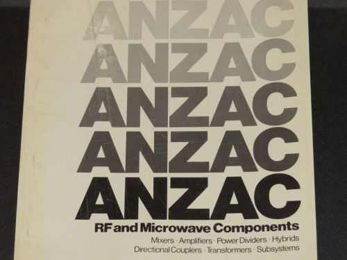 ADAMS RUSSELL ANZAC RF AND MICROWAVE COMPONENTS 1979 (#75)