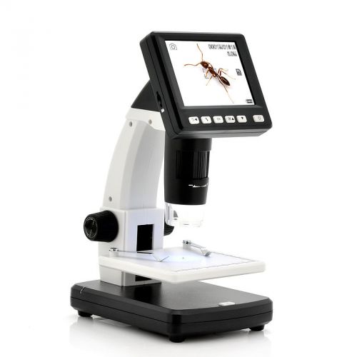 3.5 inch LCD Digital Microscope 5MP Image Sensor 20x to 500x zoom, SD card slot