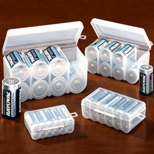 BATTERY STORAGE CASE SET (4PC SET FOR ALL OF YOUR BATTERY STORAGE NEEDS!)