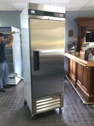 Blue air basr1 restaurant fridge - stainless steel, self closing, solid door for sale