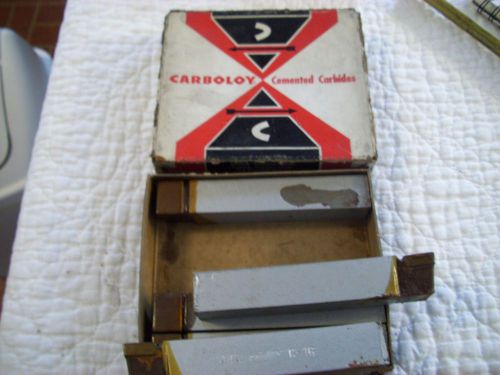 5 Carbaloy NOS Cemented Carbides Cutting Tools C-16  44A  From Metal Lathe Boxed