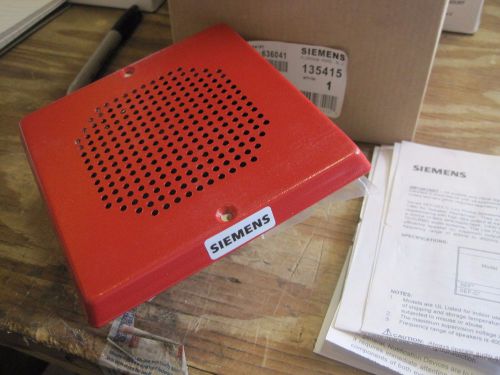 Siemens SEF-R 500-636041 Speaker Audible Fire Safety Device 135415 NIB JS