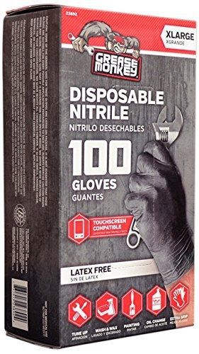 &#039;47 Big Time Products Grease Monkey Disposable Nitrile Gloves (X-Large) - Pack