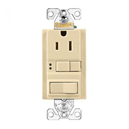 Mid wall plate, ivory 15 a 125v gfci/sp duplex receptacle cooper wiring for sale