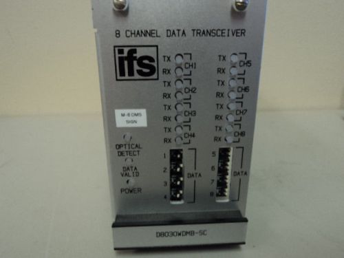 GE IFS INTERNATIONAL FIBER SYSTEMS D8030WDMB-SC 8 CHANNEL DATA TRANSCEIVER