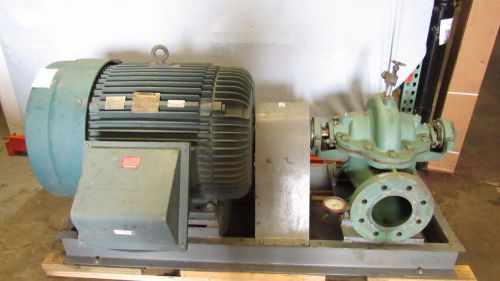 Reliance nuclear service motor 1yf883553a3 qm 125hp 3565rpm/peerless pump 5ae11 for sale