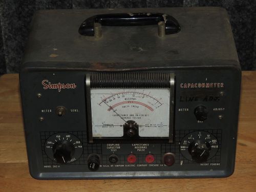 Simpson 383A Capacitance And In-Circuit Leakage Tester